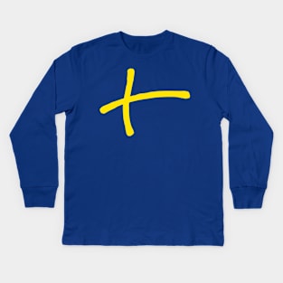 Flag of Sweden Kids Long Sleeve T-Shirt